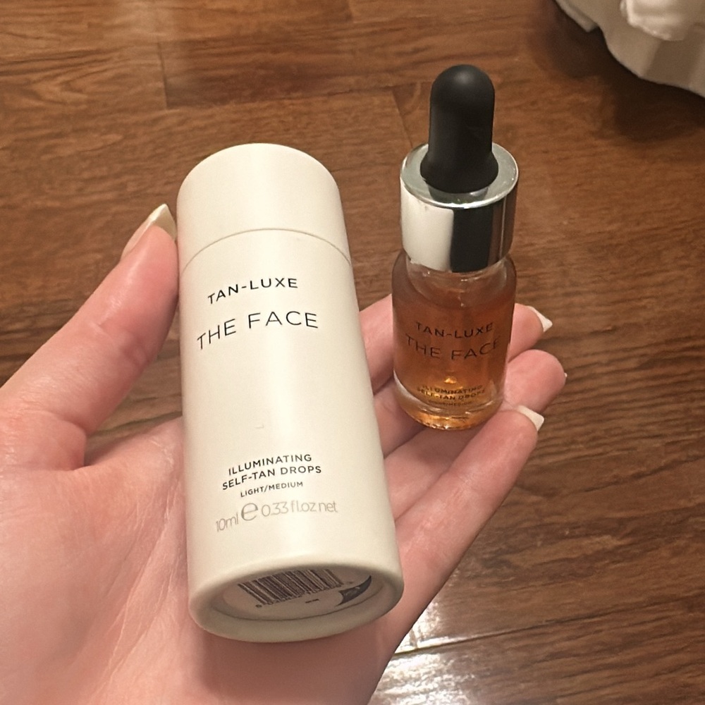 Self tanning facial drops